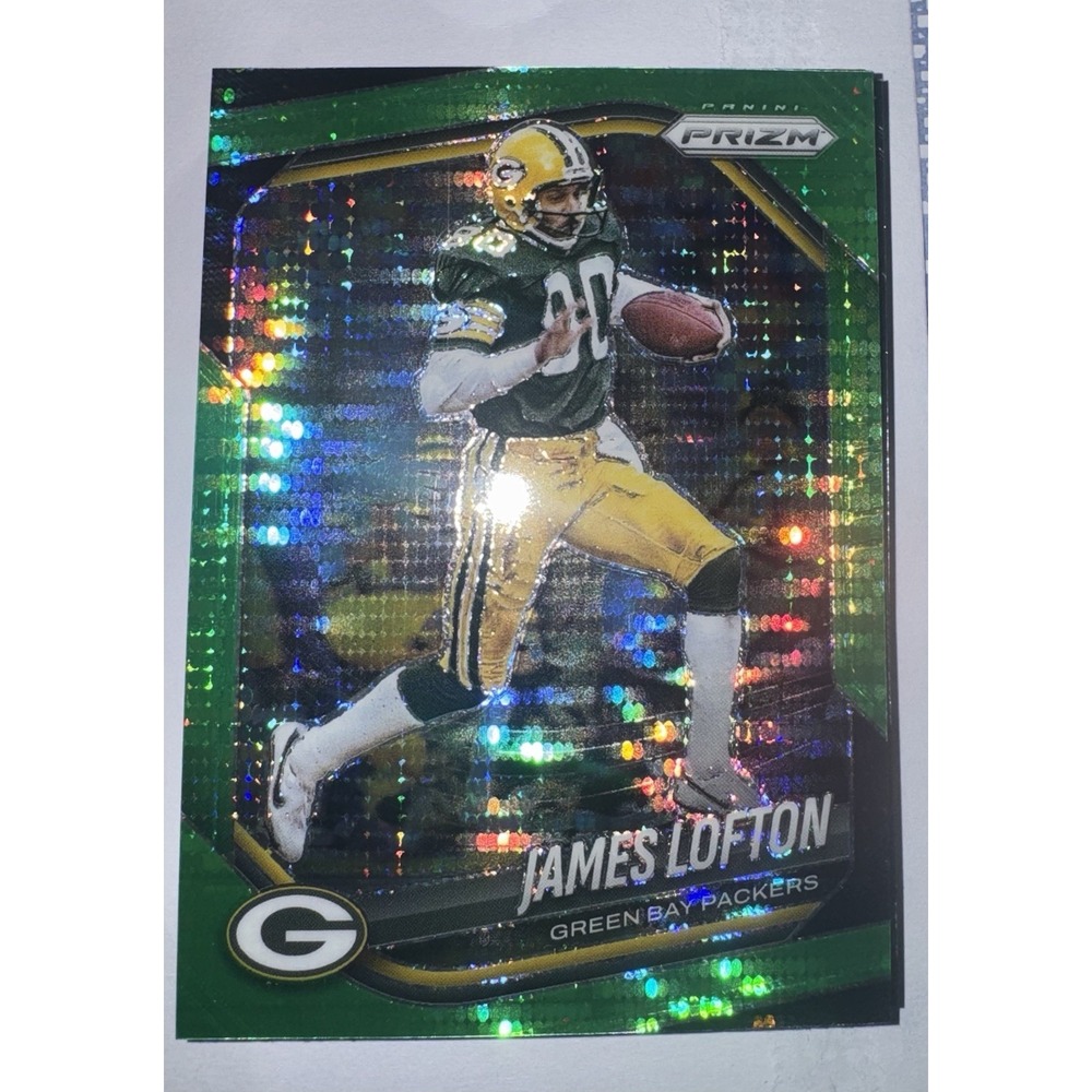 2025 Panini Prizm‎ #109 James Lofton Neon Green Pulsar